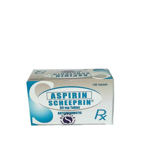 SCHEEPRIN® Aspirin 80mg 100 Tablets Think Health